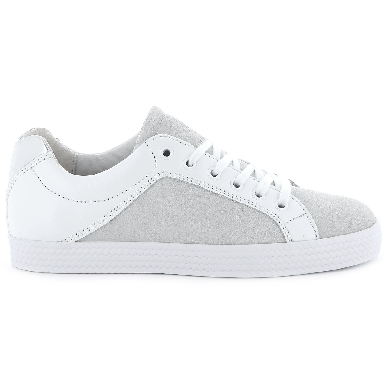 Palladium Baskets basses en Cuir Kalexia bimatières écrues