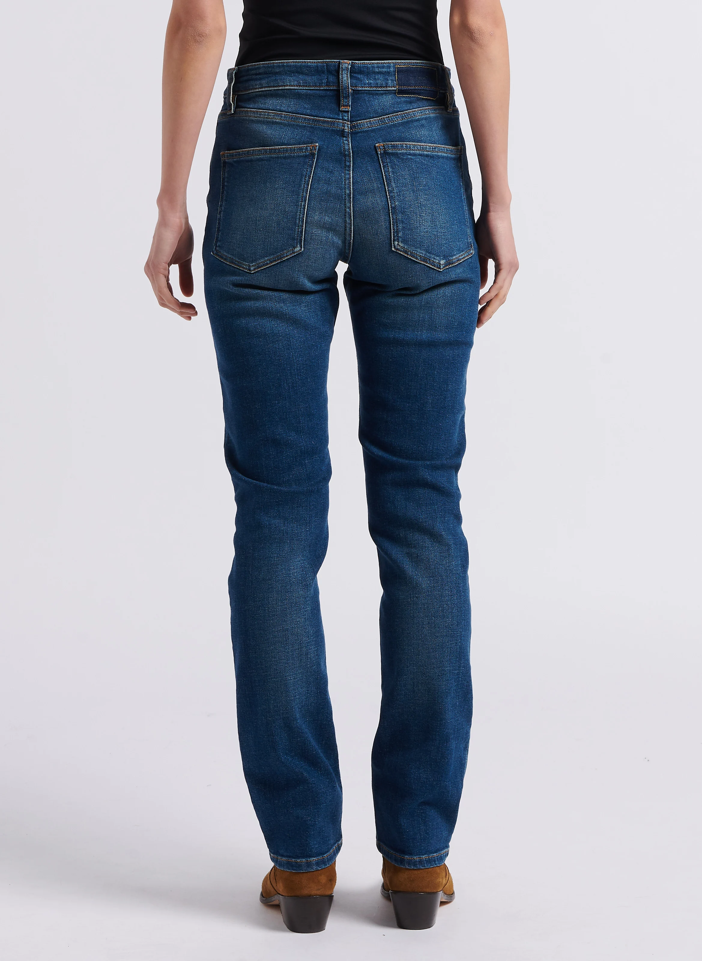 DIAMOND - Jean droit en coton mélangé | Bleu