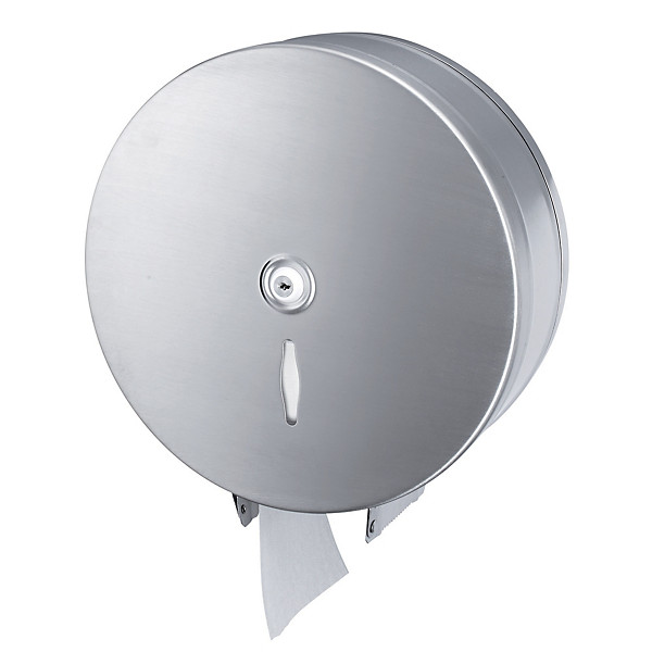Distributeur papier toilette en inox pour maxi bobines