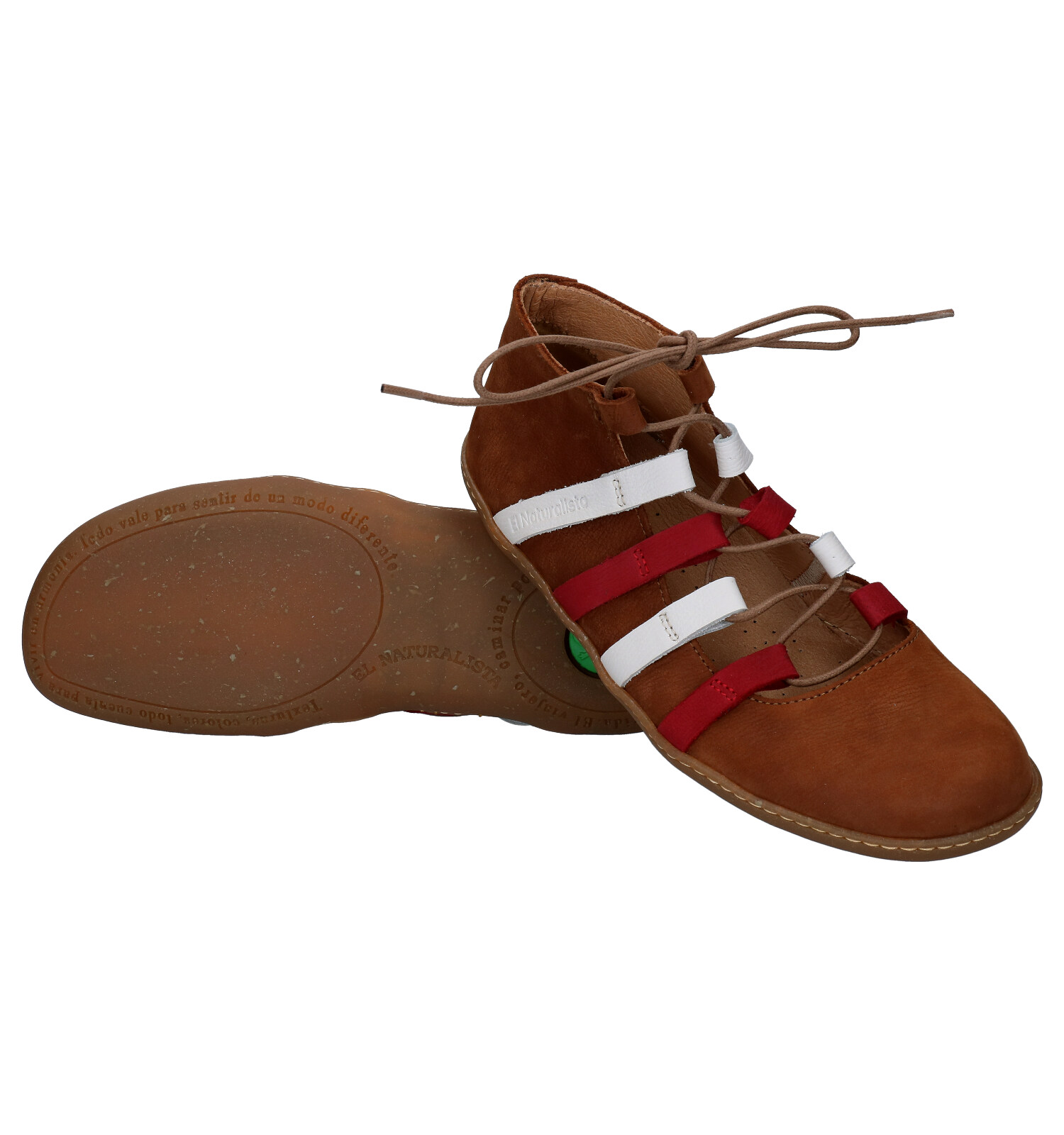 Veterschoenen cognac