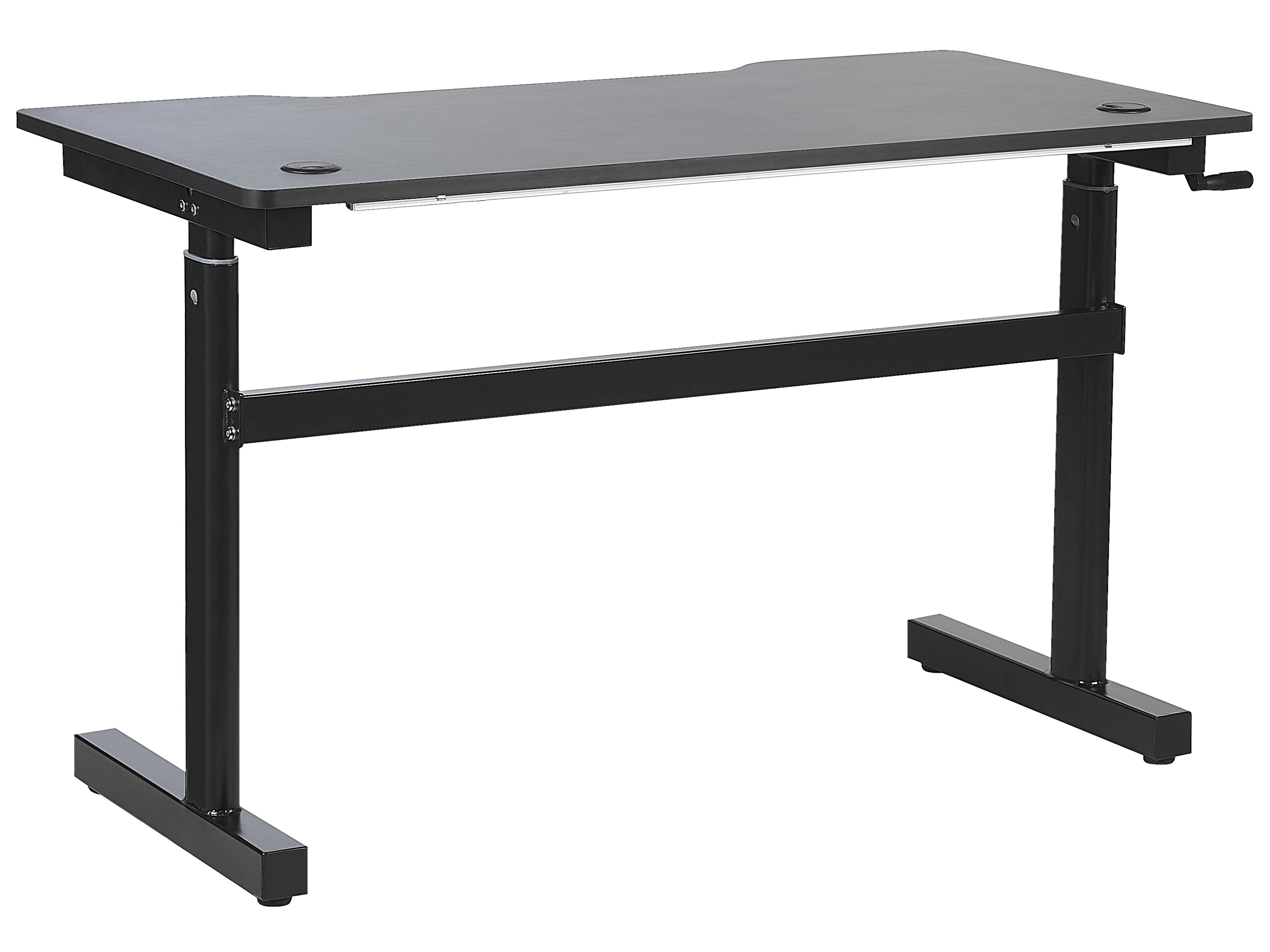 Handmatig verstelbaar gamebureau DURBIN Zwart 120 cm 60 cm RGB LED