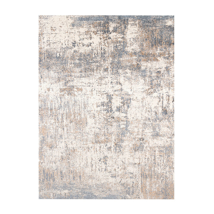 Wasbaar abstract vloerkleed - Misha Grunge Creme/Grijs