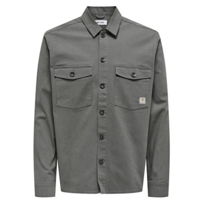 Chemise à manches longues homme Onskari 0120 Canwas Ls ONLY AND SONS