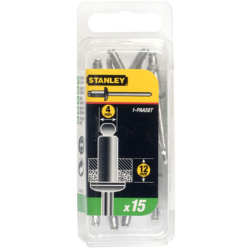 Stanley popnagels 4x12mm 15 stuks