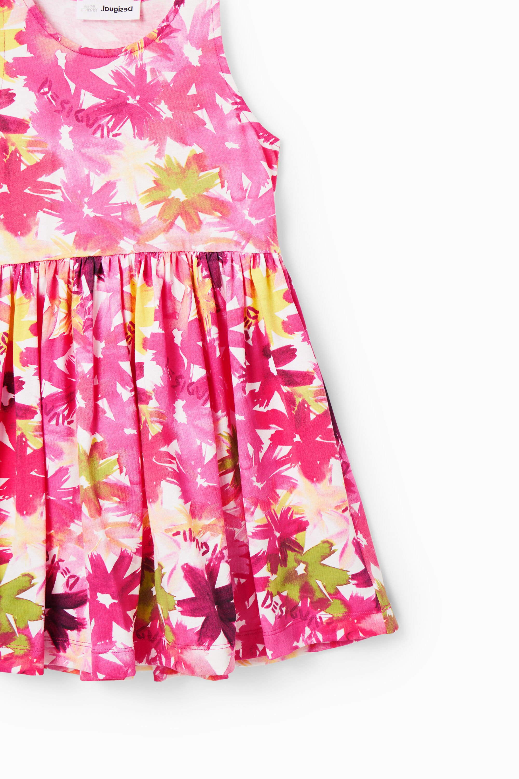 Robe courte fleurs aquarelle