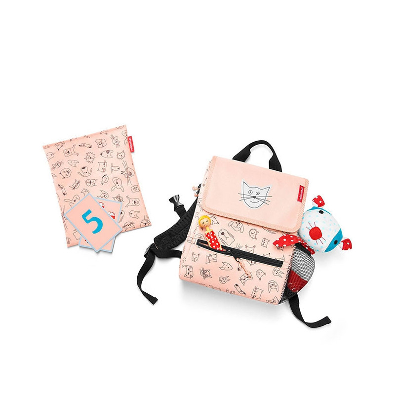 Sac à dos Backpack kids 28 cm Cats and dogs rose