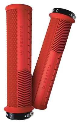 Paire de Grips Peaty's Monarch Knurl Rouge