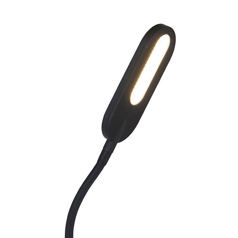 Vloerlamp zwart incl. LED 5-staps dimbaar in kelvin - Botot