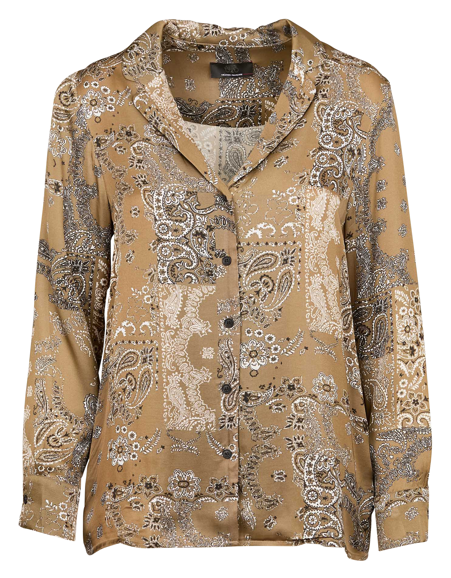 MORENA - Chemise imprimée| Marron
