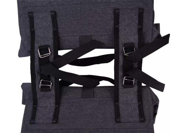 Contec Lim Double Sidetaskesæt, Ashy Grey, 2 x 17L