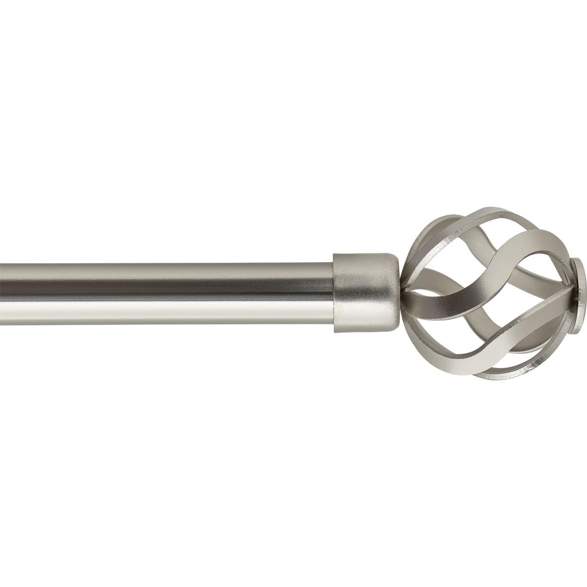 KIT EXT 120 210 CM D16 EMBOUT FLORENCE ARGENT