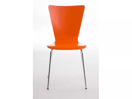 Lot de 2 Chaise de conférence - Bois & Nature - Orange - Aaron
