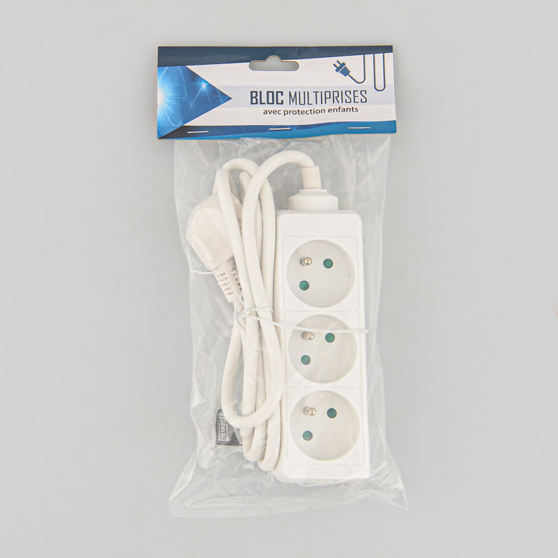 Bloc multiprises blanc