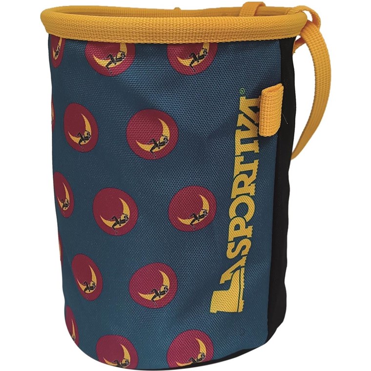La Sportiva Climbing On The Moon Chalk Bag Turchese/Giallo