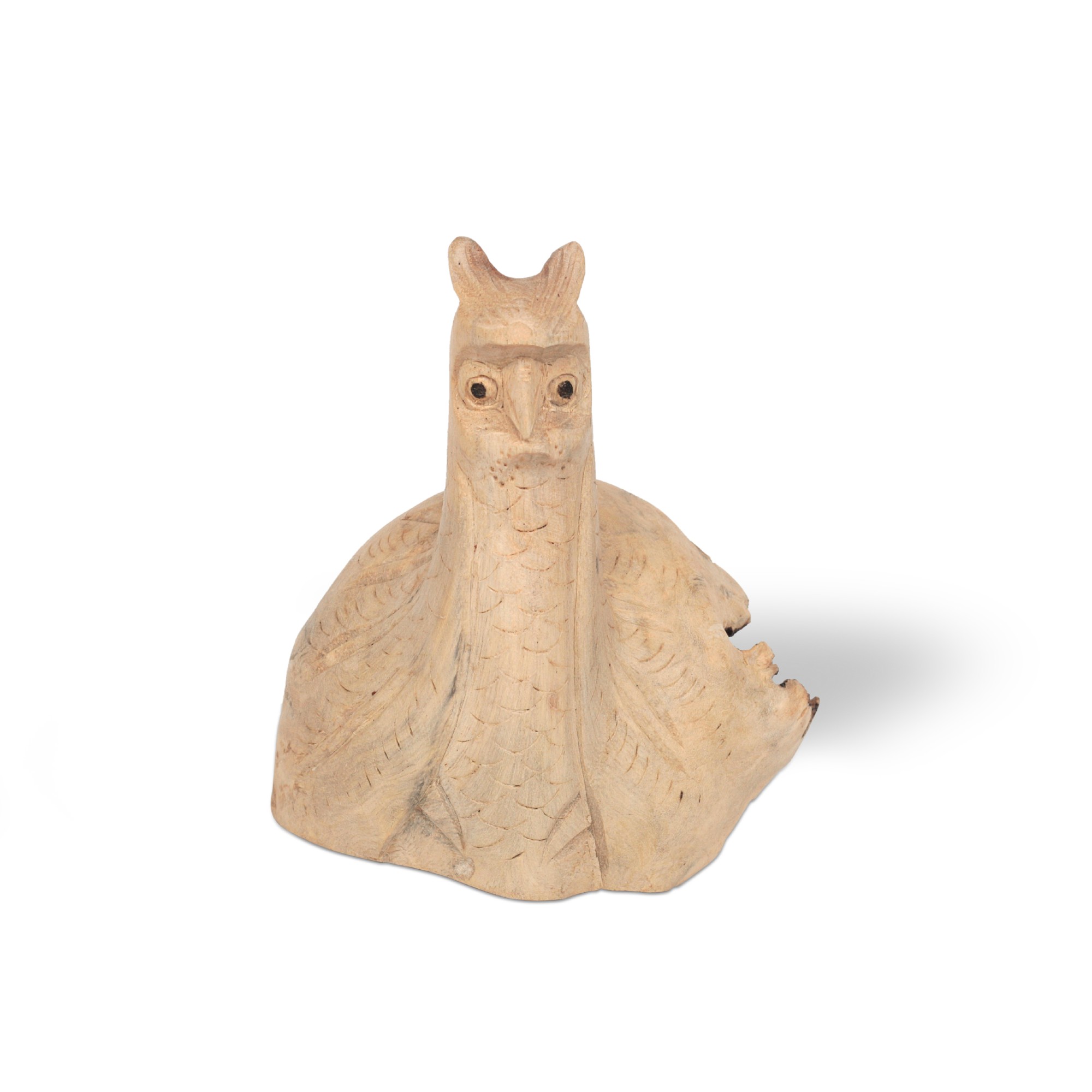 Figur 'Eule' aus Holz, Ø 7,5 cm, H 7 cm von fischer's lagerhaus