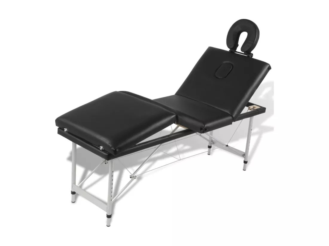 Table pliable de massage argenté 186 x 68 x 59 cm 02_0001890