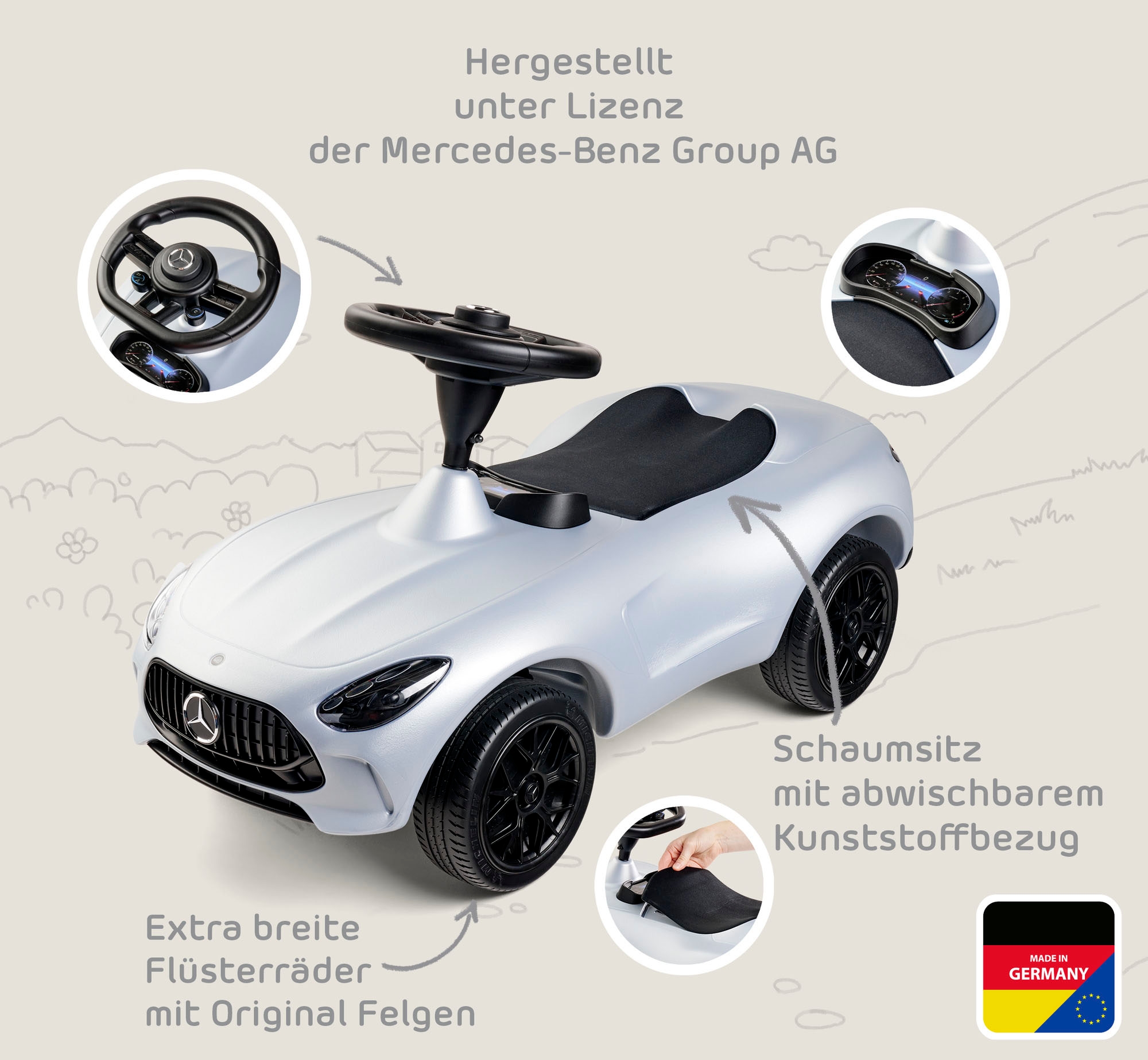 BIG Rutscherauto »Mercedes-AMG GT« Made in Germany