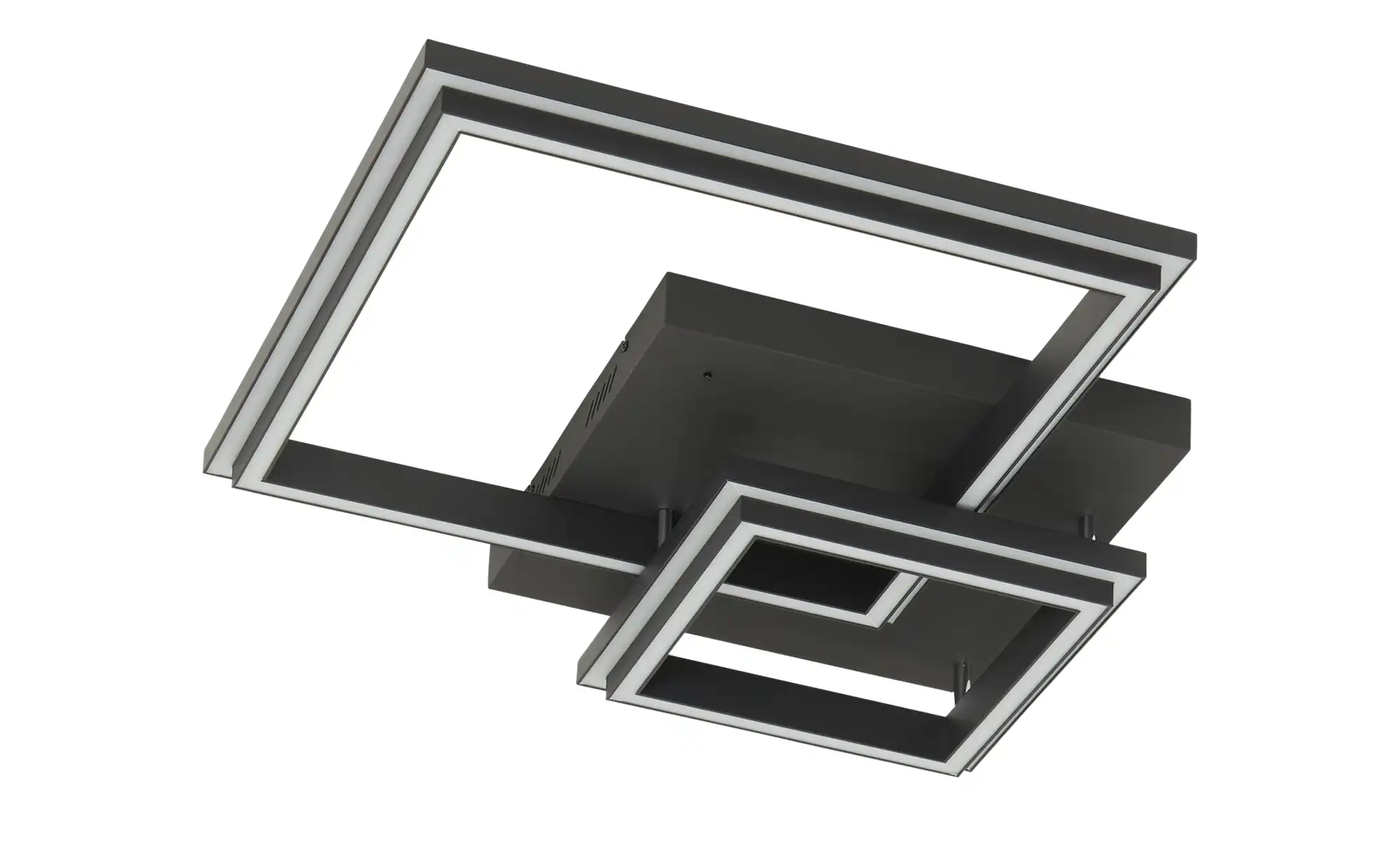 KHG Smart-Home Deckenleuchte, schwarz `Vierecke`