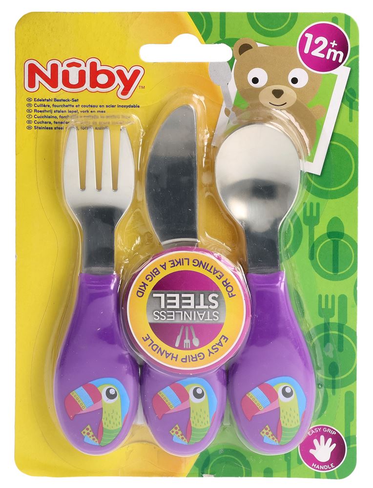 NUBY Besteck Set Edelstahl 1 Stk