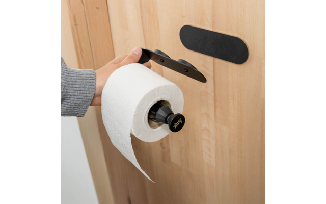 Silwy Magnet-Toilettenrollenhalter inkl. Metall-Leiste