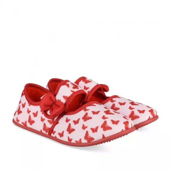 Chaussons ROUGE LOVELY SKULL