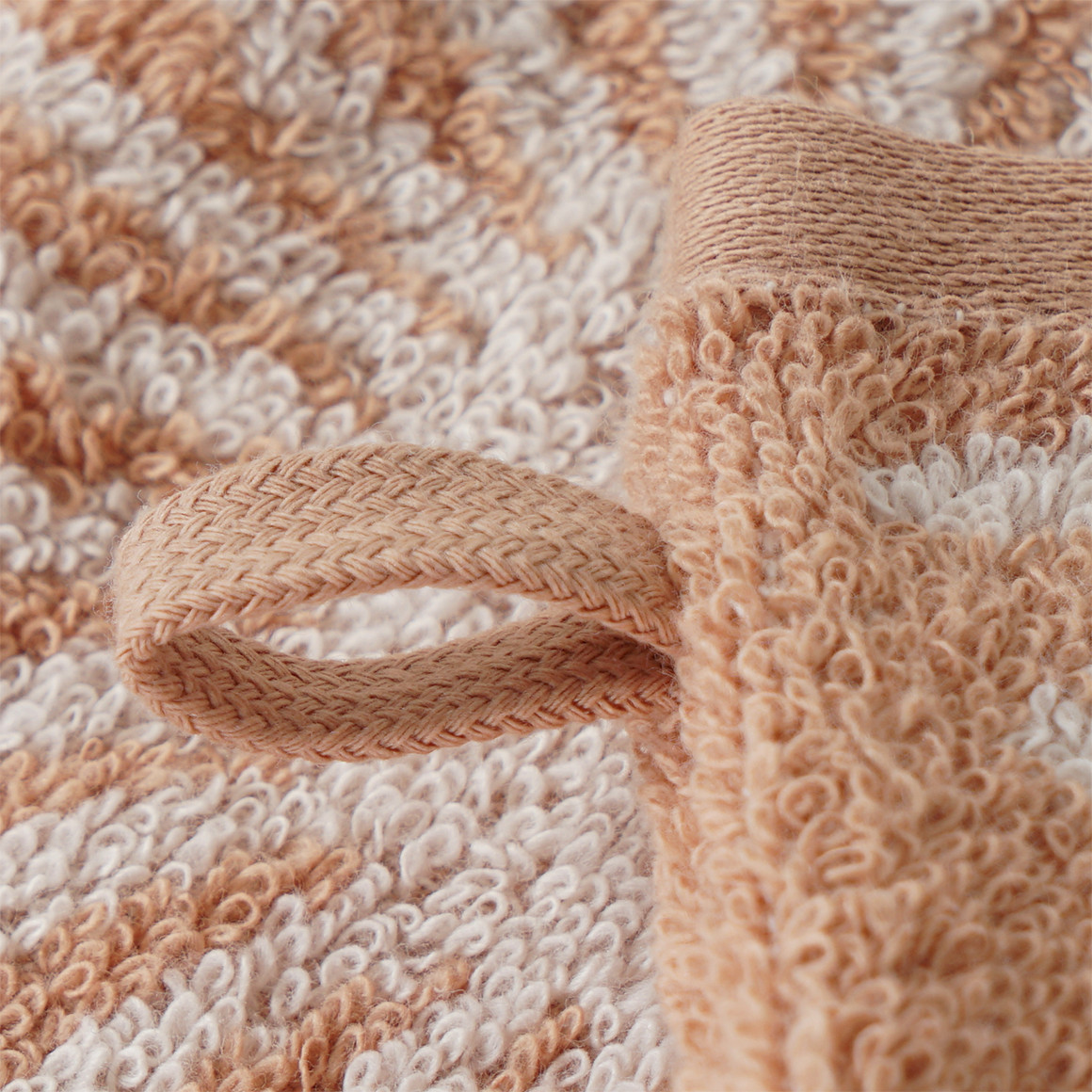 My Home Waschhandschuh mit Sonnen-Muster terracotta