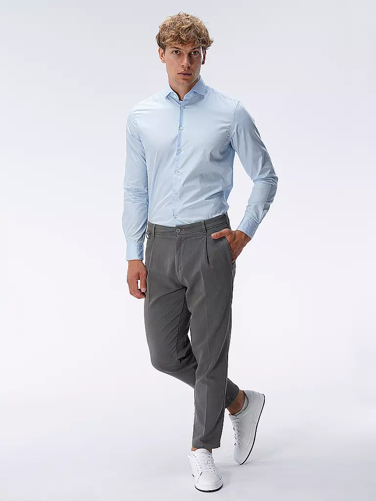 EDWARD COPPER Hemd Tailored Fit hellblau