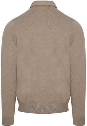 Profuomo Longsleeve Poloshirt Luxury Basic Beige PP2J00009C-F kopen