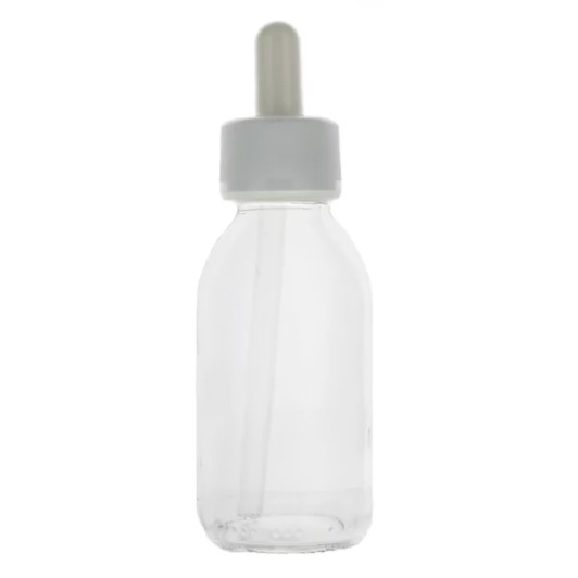 Flacon compte-gouttes en verre transparent Cooper