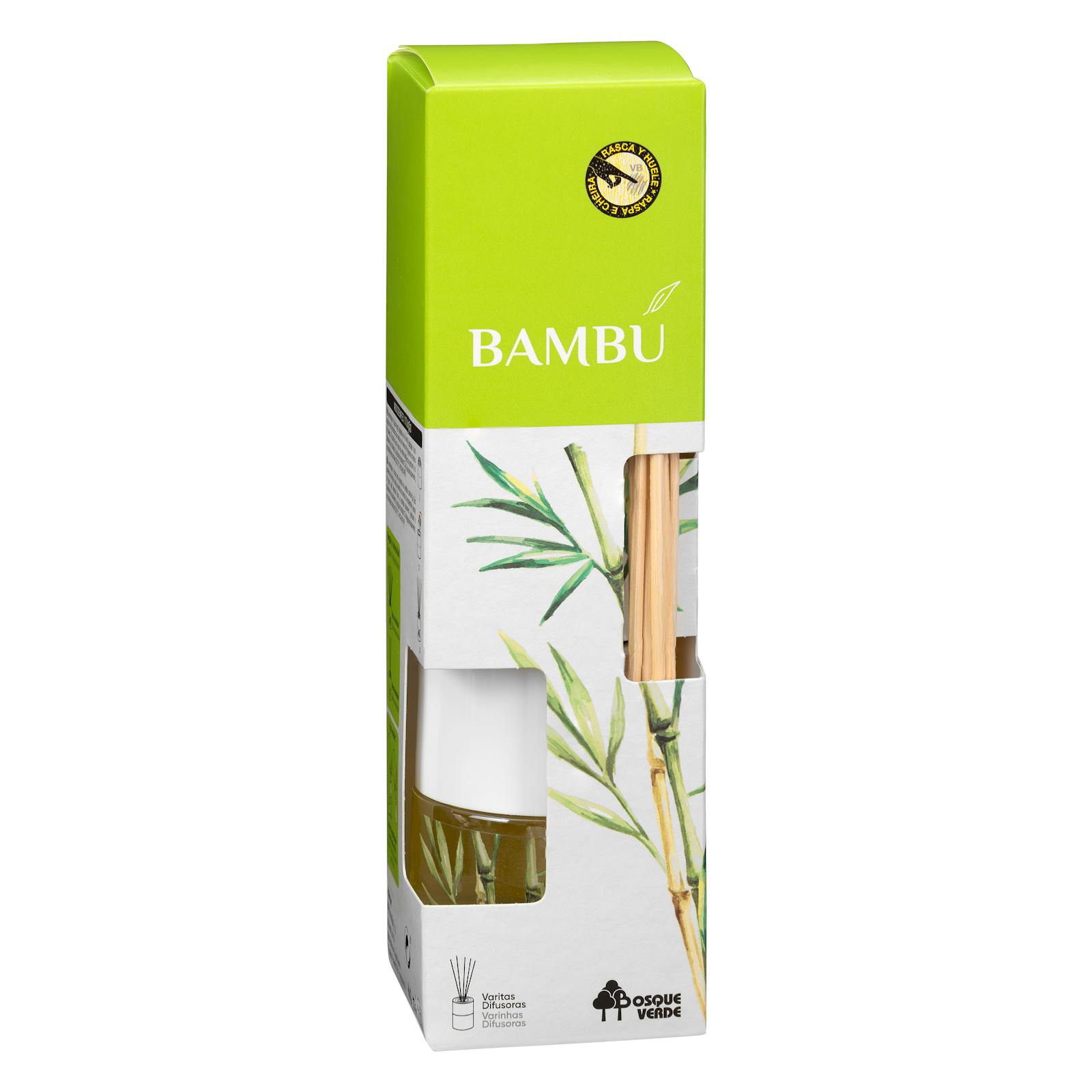 Désodorisant en bâtonnet de bambou Green Forest