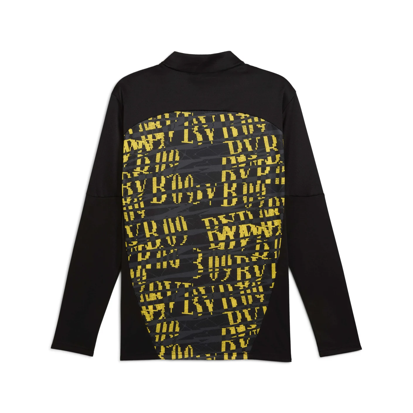 PUMA Borussia Dortmund Pre-Match Trainingstrui 1/4-Zip 2024-2025 Zwart Geel
