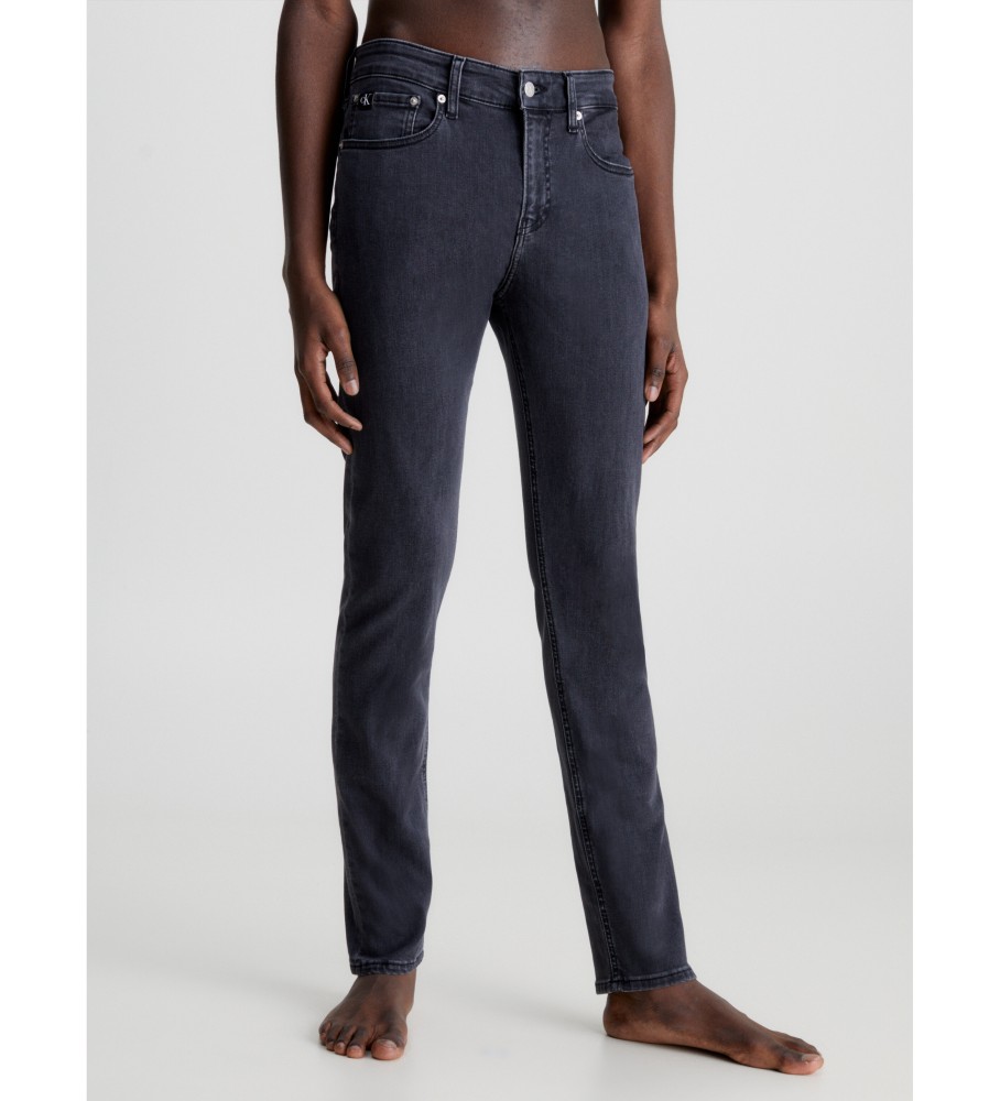 Calça jeans skinny preta Calvin Klein