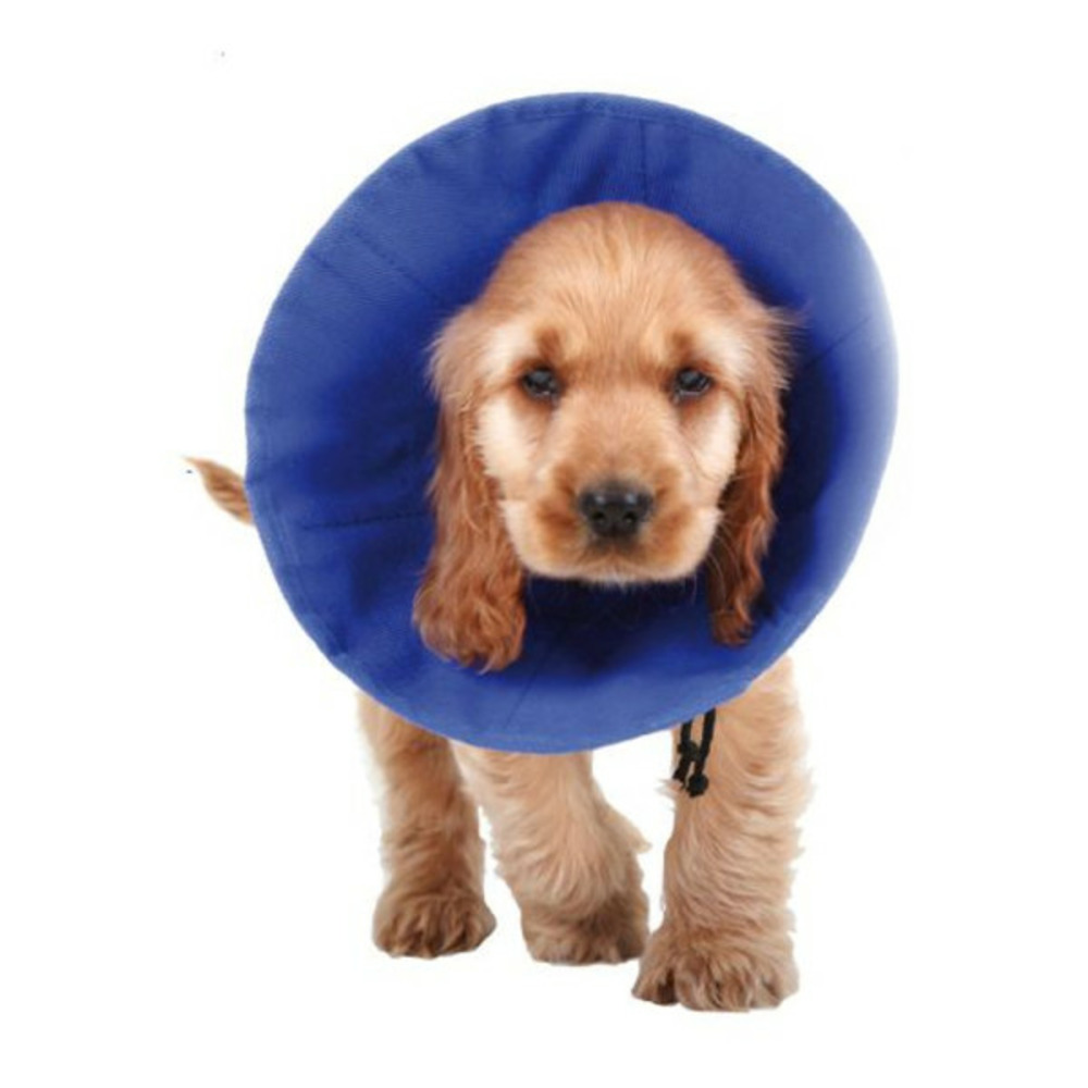 Collier de protection isabelino pour chiens ez soft bleu (18-38 cm)