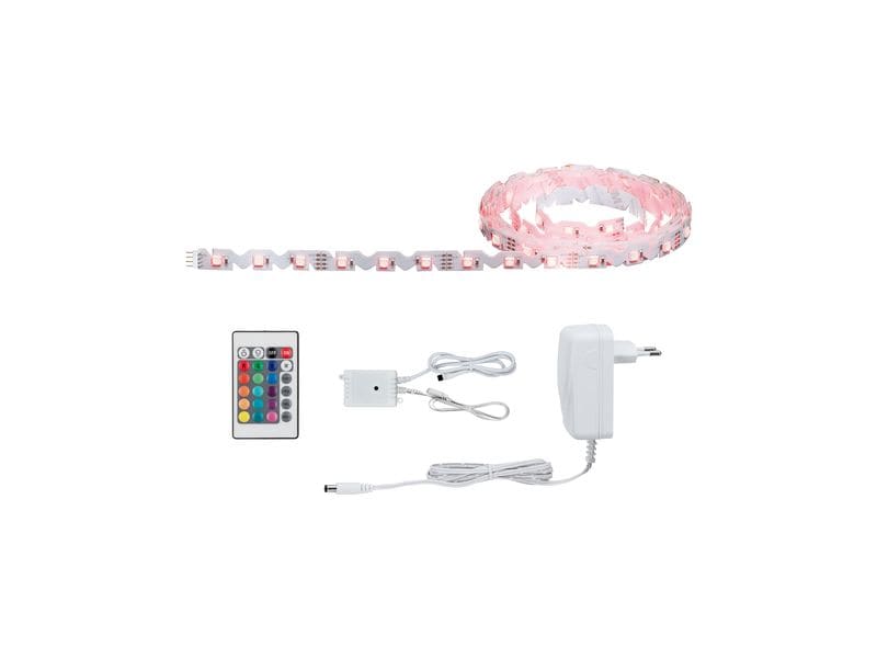 Paulmann LED-Stripe FlexLED 3D RGB, 3 m Basisset LED-Band zur Erstellung von Leuchtmotiven