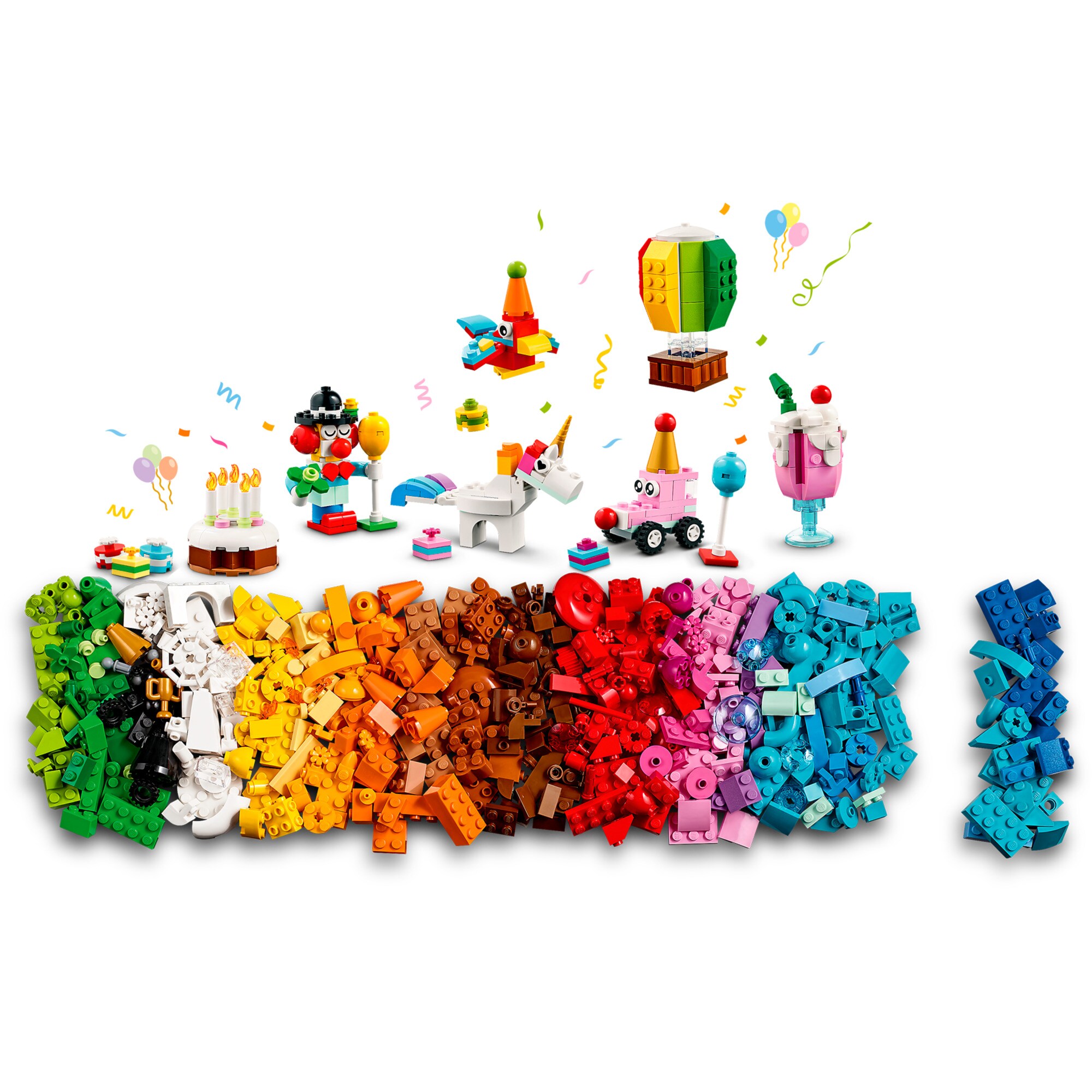 LEGO Konstruktionsspielzeug Classic Party Kreativ-Bauset