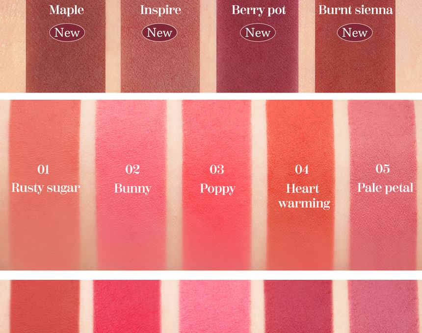 mude - Zachte vervaging tint - 14 kleuren