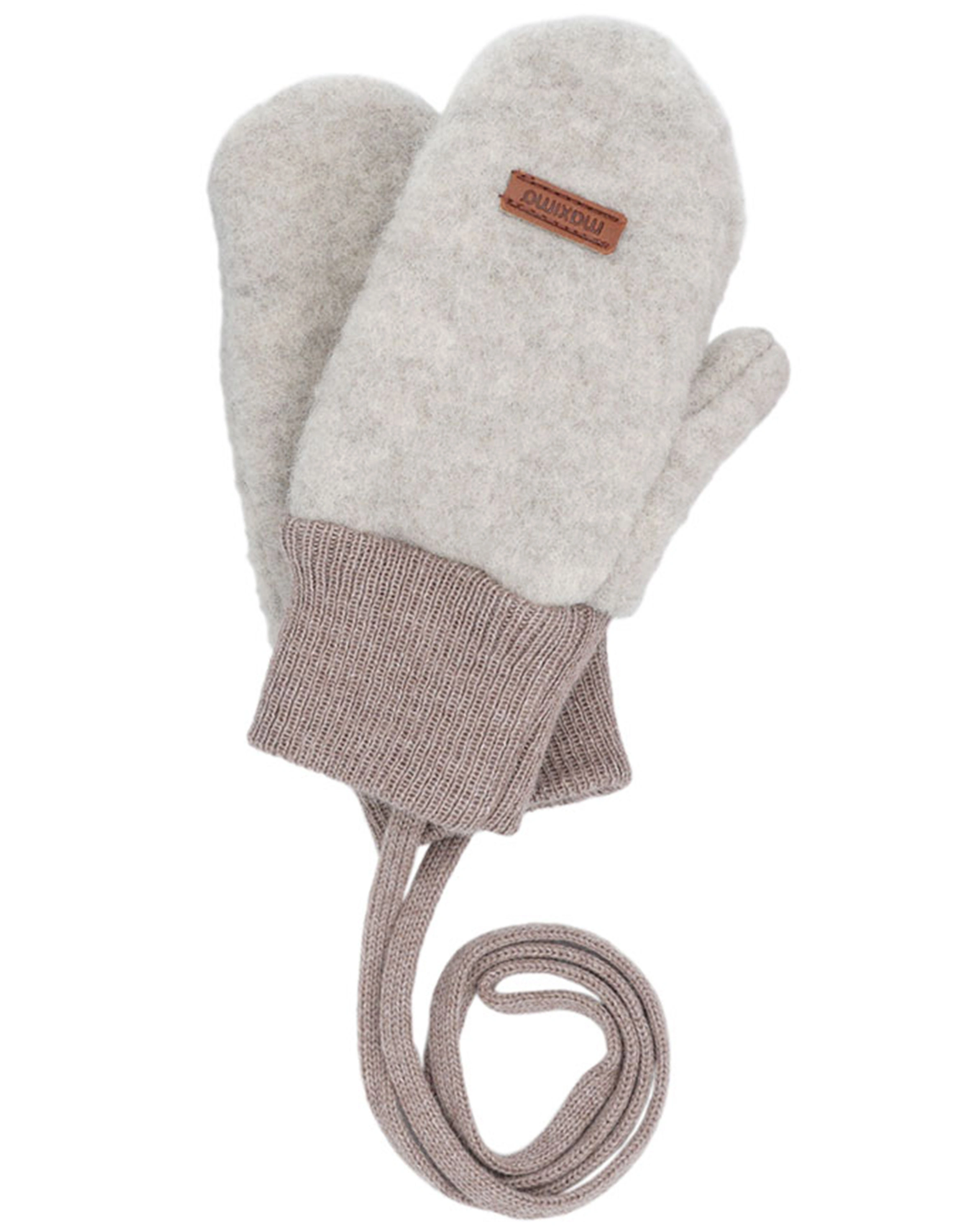 Wollfleece-Fäustlinge MINI SNUGGLE in düne