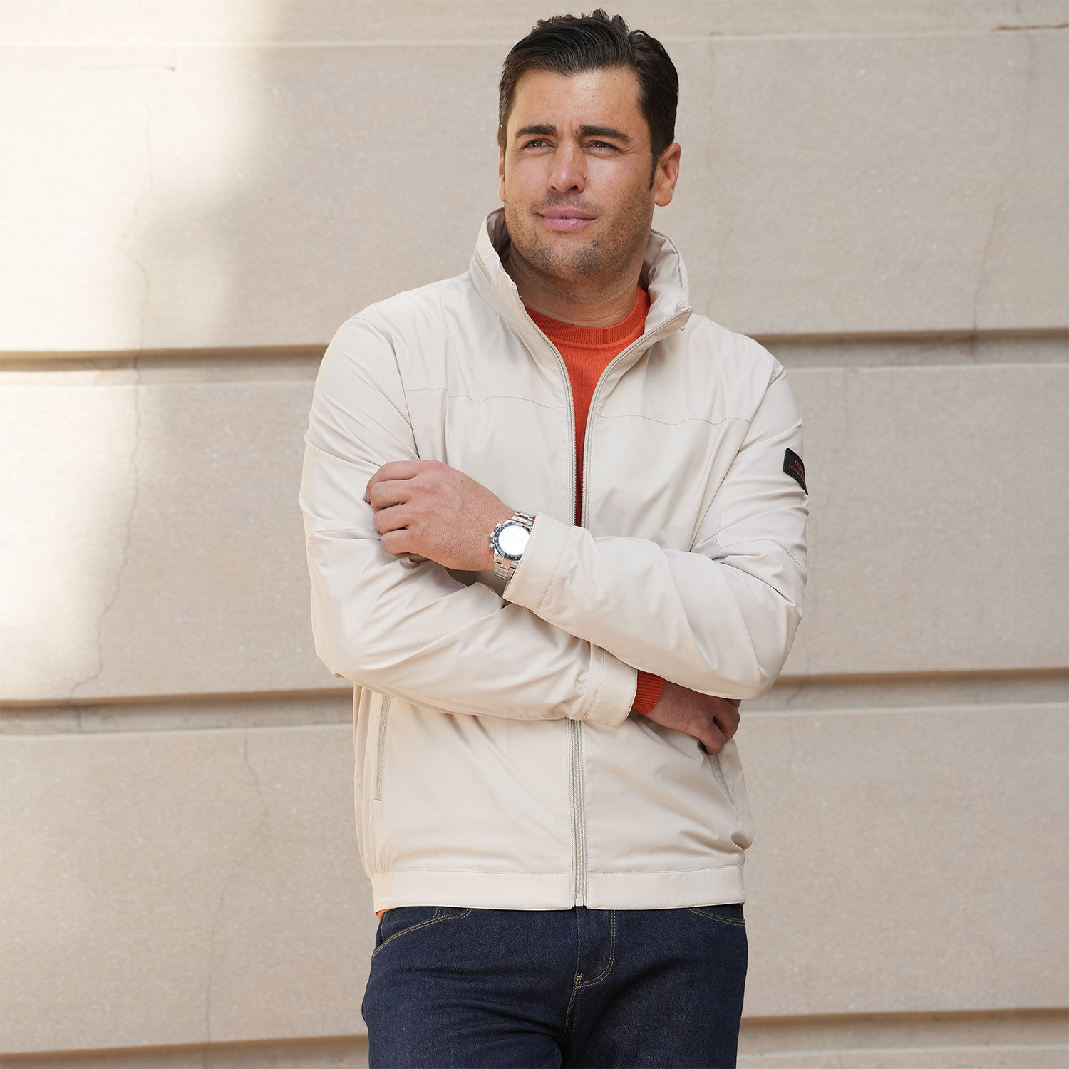 Moderner Blouson in Regular Fit mit Stehkragen