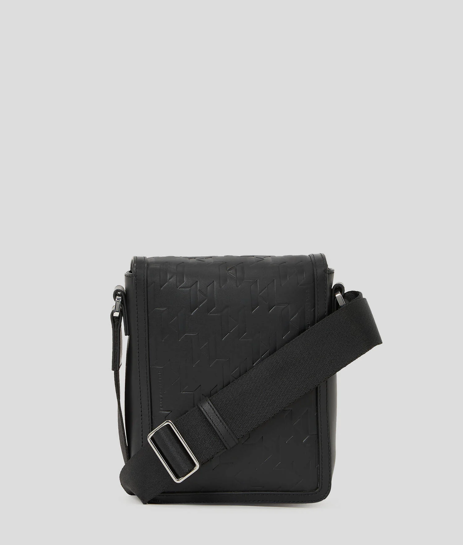 SAC BANDOULIÈRE EN CUIR K/LOOM - Noir
