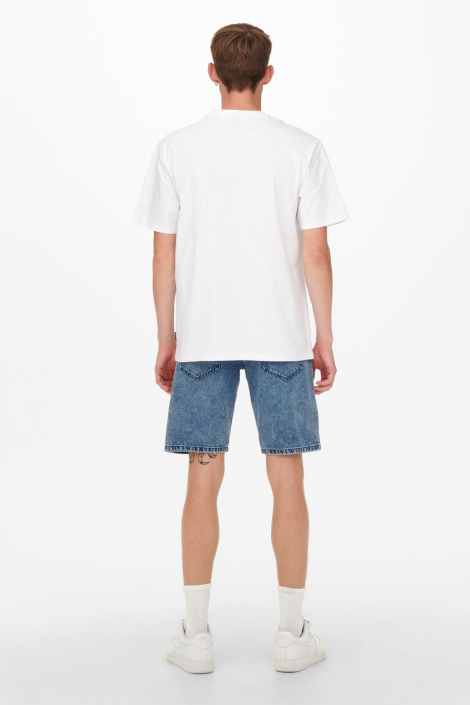 Only & Sons witte heren t-shirt