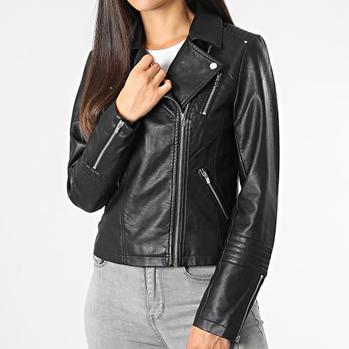 Veste Biker Femme Gemma Noir