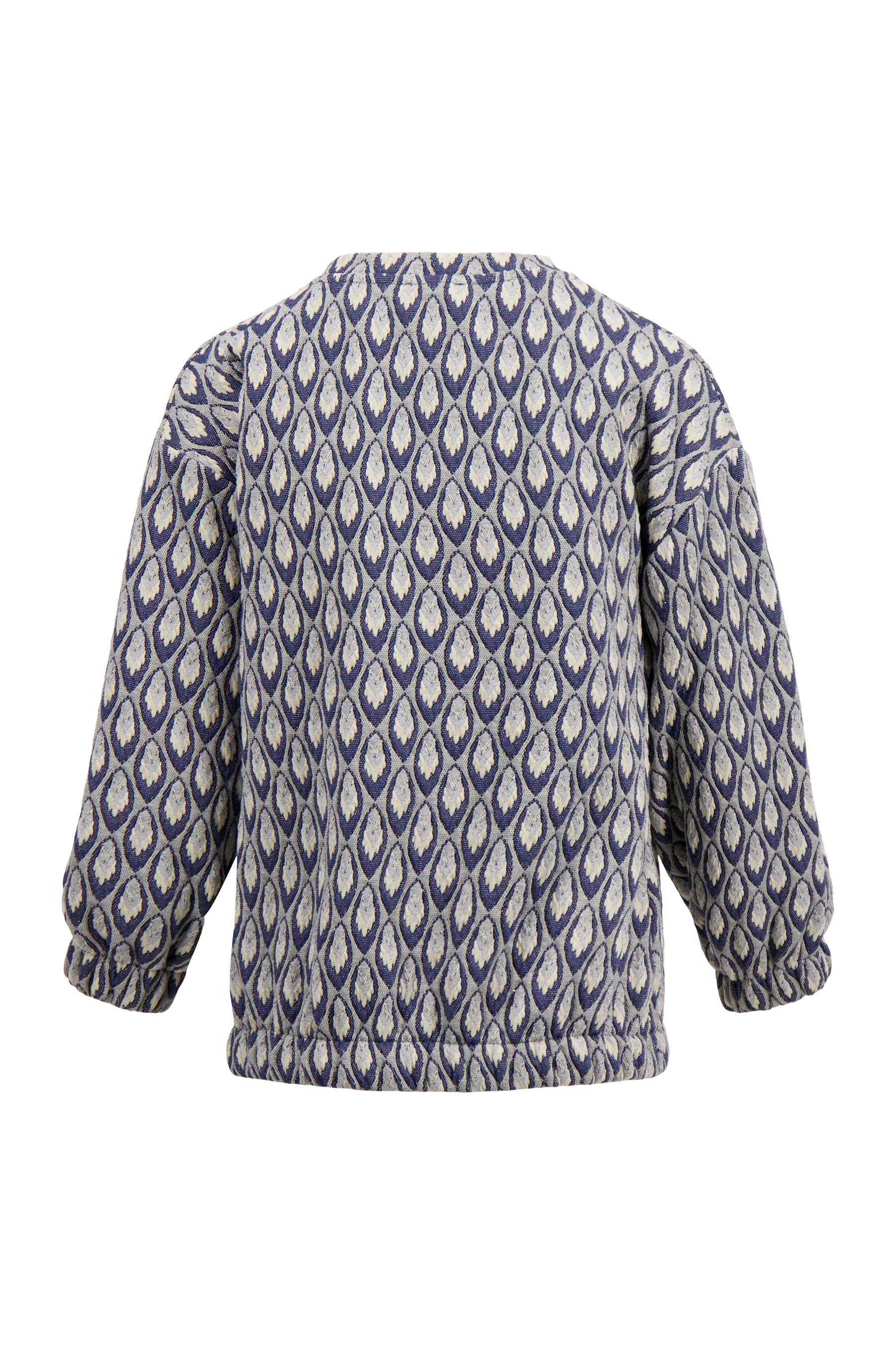 sweater van jacquard stof