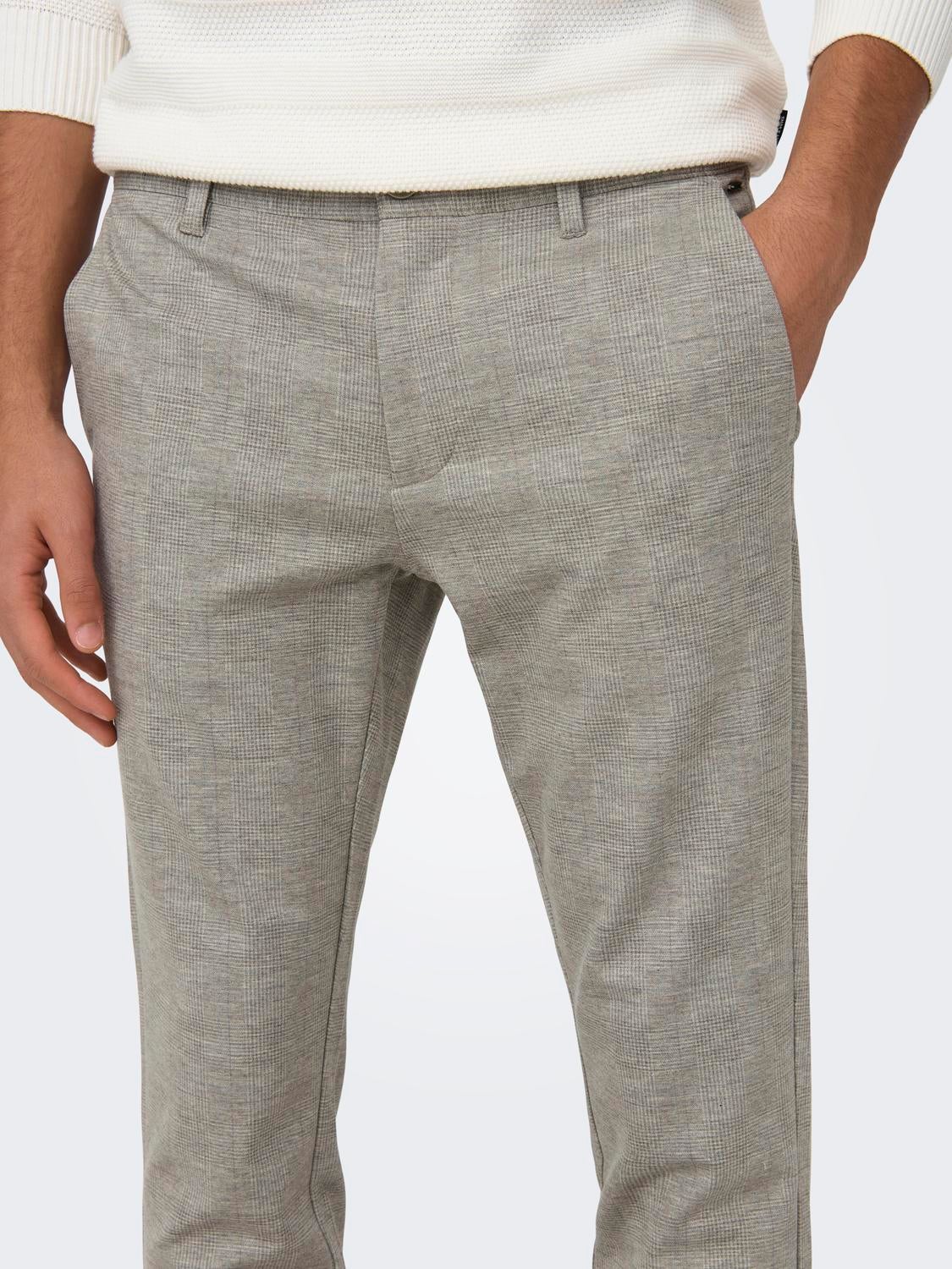 ONSMARK Slim Fit Hose Chinchilla