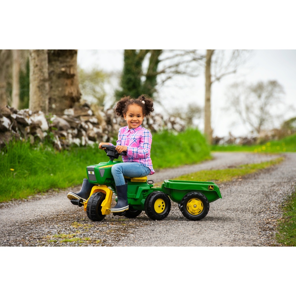 Rolly John Deere Traktor und Anhänger mit Sounds