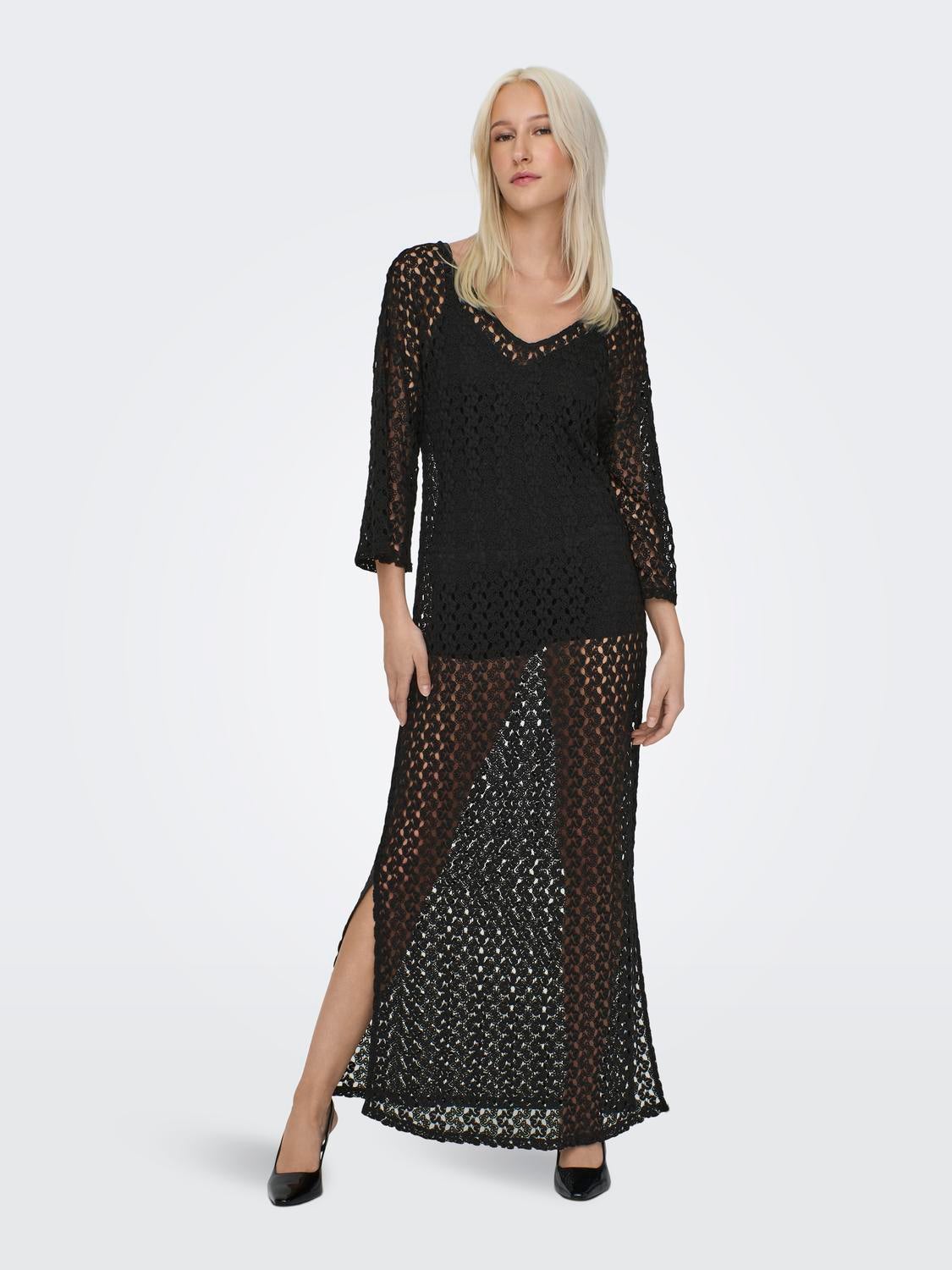 ONLLION Langes Kleid Black