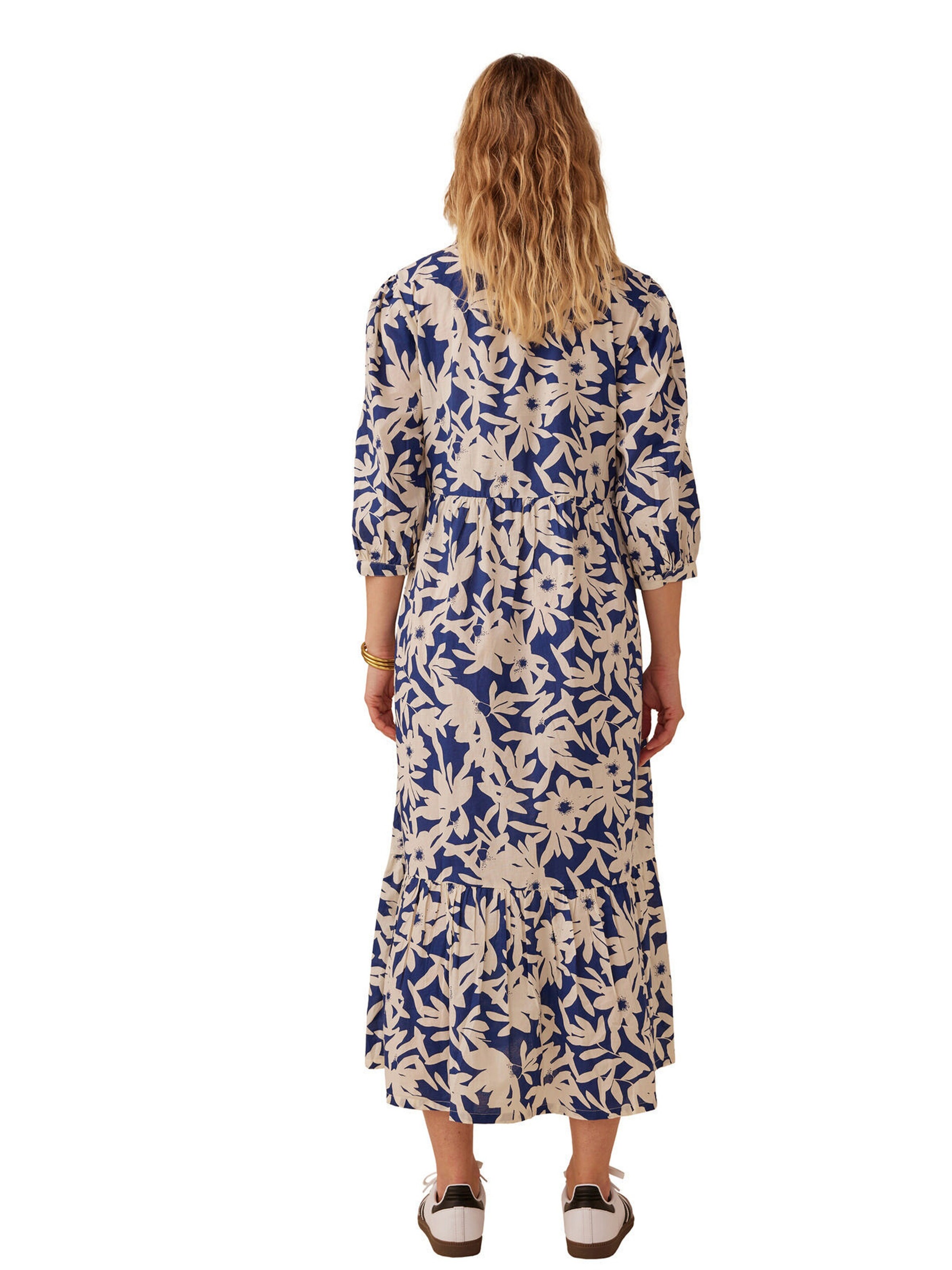 Envie de Fraise Langes Boho-Kleid für Schwangerschaft & Stillzeit königsblau