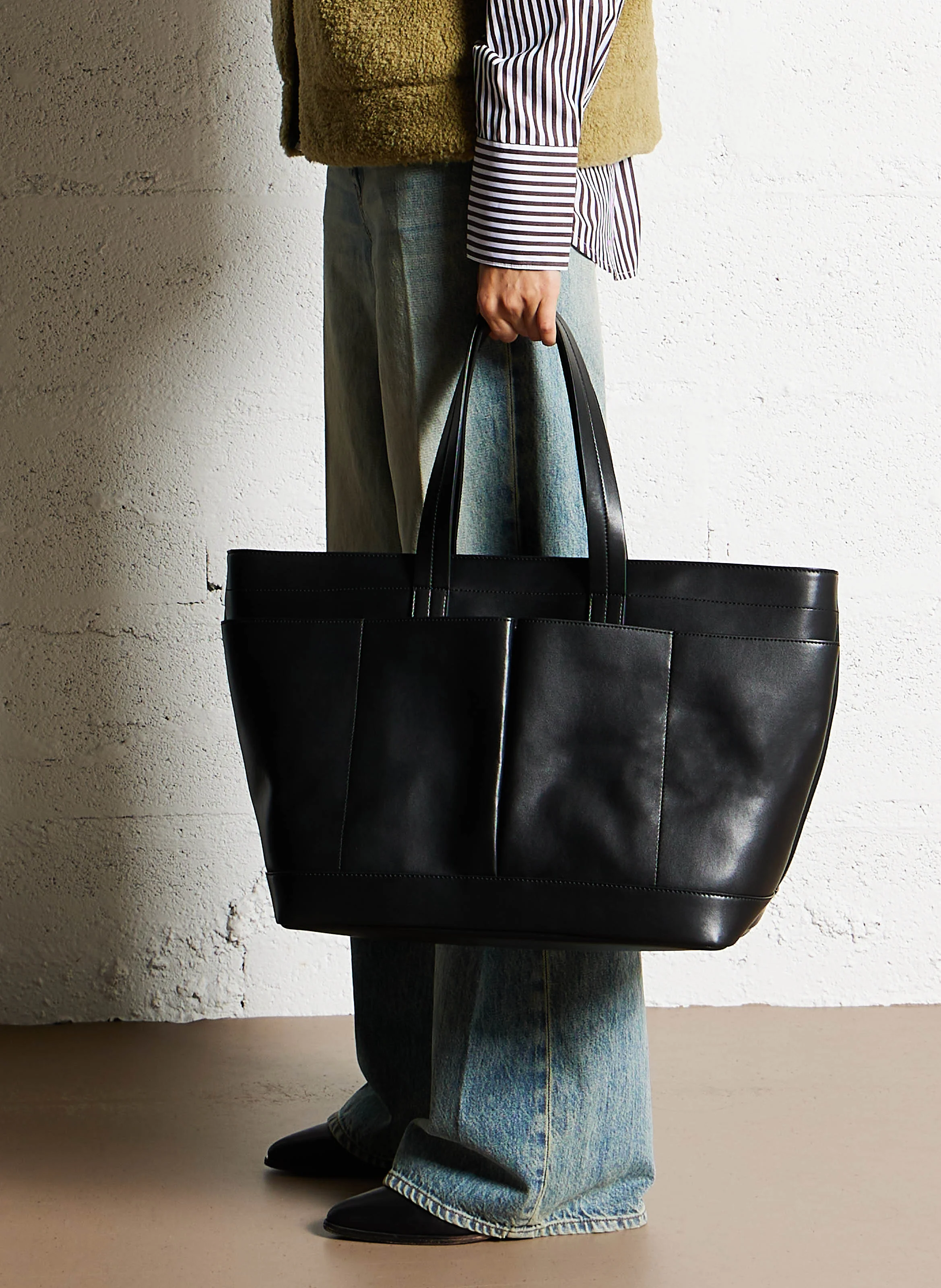 ELENA - Cabas en cuir | Noir