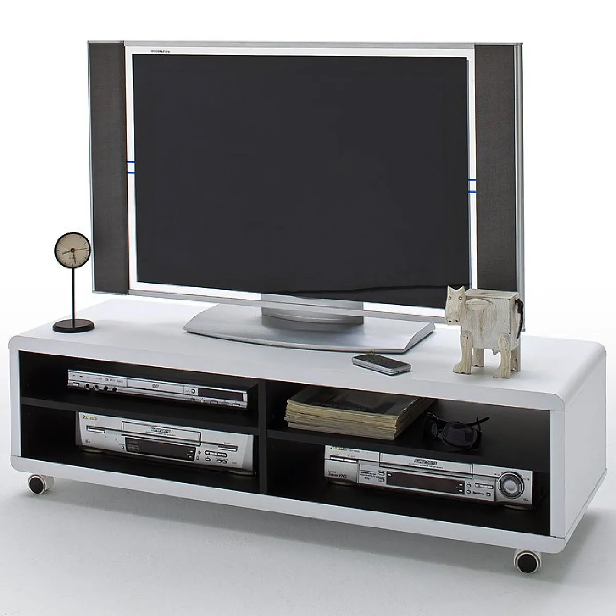Inside 75 Junas XL Meuble TV Blanc Noir
