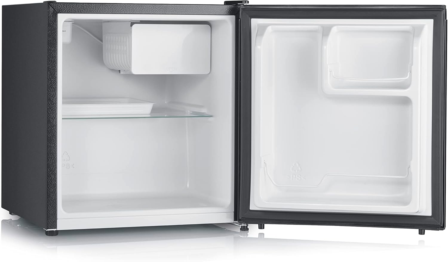 SEVERIN Kühlbox mit Kältefach, Tischkühlschrank mit Zwischenboden, energiesparender Mini Kühlschrank für kleine Haushalte, 45 L Nutzinhalt, schwarz, KB 8879