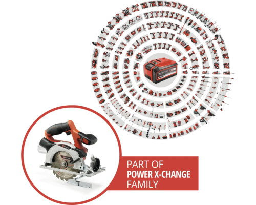 Einhell Power X-Change TE-CS 18/150 accu cirkelzaag, zonder accu en lader